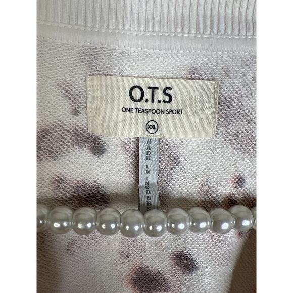 O.T.S OneTeaspoon Commuter Crop Sweater - Pink Animal Size XXL NWT - Picture 6 of 9